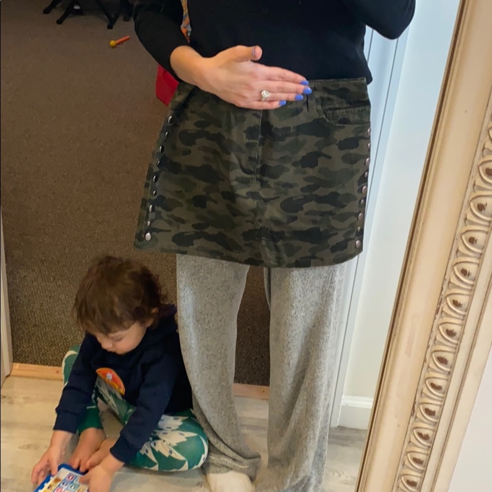 NWT Rebecca Minkoff camo minskirt size 26 (small)
